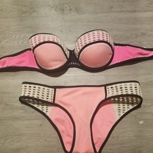 Victoria Secret swimsuit, pink, medium, like new